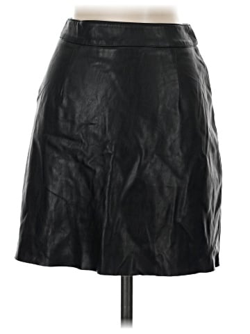 Saks Fifth Avenue Faux Leather Skirt (view 2)