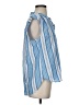 Vineyard Vines 100% Cotton Stripes Blue Sleeveless Blouse Size S - photo 4