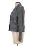 Ann Taylor LOFT Stripes Gray Blazer Size 4 - photo 5