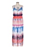 Bisou Bisou 100% Polyester Tie-dye Pink Blue Casual Dress Size 8 - photo 2