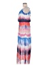 Bisou Bisou 100% Polyester Tie-dye Pink Blue Casual Dress Size 8 - photo 5