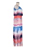 Bisou Bisou 100% Polyester Tie-dye Pink Blue Casual Dress Size 8 - photo 4