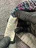 Free People 100% Polyester Plaid Gray Cardigan Size L - photo 8