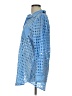 Dotti 100% Cotton Polka Dots Blue Long Sleeve Blouse Size L - photo 6