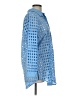 Dotti 100% Cotton Polka Dots Blue Long Sleeve Blouse Size L - photo 5