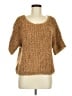 Wallace Brown 3/4 Sleeve Top Size M - photo 1