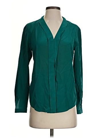 Ann Taylor Long Sleeve Silk Top (view 1)