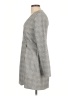 Zara 100% Polyester Houndstooth Gray Casual Dress Size L - photo 5