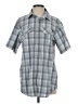 Columbia Blue Gray Short Sleeve Button-Down Shirt Size S - photo 1