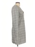 Zara 100% Polyester Houndstooth Gray Casual Dress Size L - photo 4