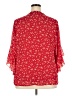 Timeson Red 3/4 Sleeve Blouse Size XXL - photo 2