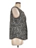 Croft & Barrow 100% Polyester Gray Sleeveless Blouse Size L - photo 4