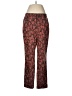 Per Se By Carlisle Paisley Orange Red Casual Pants Size 8 - photo 1