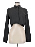 Zara 100% Polyester Gray Long Sleeve Blouse Size M - photo 1