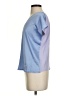 Mango Solid Blue Short Sleeve T-Shirt Size XXS - photo 5