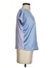 Mango Solid Blue Short Sleeve T-Shirt Size XXS - photo 4