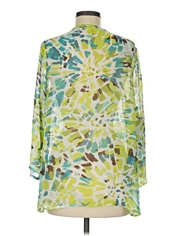Susan Graver 3/4 Sleeve Blouse (view 2)