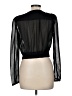 Naked Wardrobe Black Long Sleeve Blouse Size M - photo 2