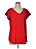 Express Red Short Sleeve Blouse Size L - photo 1