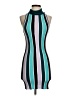 Wildfox Stripes Teal Cocktail Dress Size Sm (1 or S) - photo 1