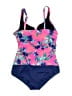 Mainstream Floral Pink One Piece Swimsuit Size 14 - photo 2