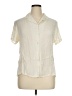 Valerie Stevens Ivory Short Sleeve Blouse Size XL - photo 1