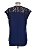 Express Blue Short Sleeve Blouse Size L - photo 2