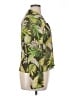 Northern Reflections 100% Polyester Tropical Green 3/4 Sleeve Blouse Size XL - photo 4