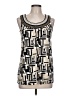 DKNYC Ivory Black Sleeveless Blouse Size L (estimated) - photo 1