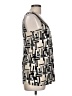 DKNYC Ivory Black Sleeveless Blouse Size L (estimated) - photo 4