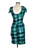 Bailey Blue Plaid Teal Casual Dress Size M - photo 2