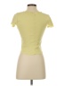 Pilcro Yellow Short Sleeve Turtleneck Size S - photo 2
