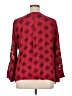 Soft Surroundings 100% Rayon Red 3/4 Sleeve Blouse Size 1X - photo 2
