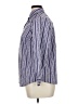 Roaman's Stripes Blue 3/4 Sleeve Button-Down Shirt Size 14w - photo 5