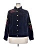Bob Mackie Blue Denim Jacket Size 3X (estimated) - photo 1