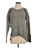 Generation Love Chevron-herringbone Gray Wool Pullover Sweater Size S - photo 1