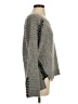 Generation Love Chevron-herringbone Gray Wool Pullover Sweater Size S - photo 4