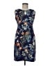 Lands' End Print Blue Cocktail Dress Size 6 (petite) - photo 1