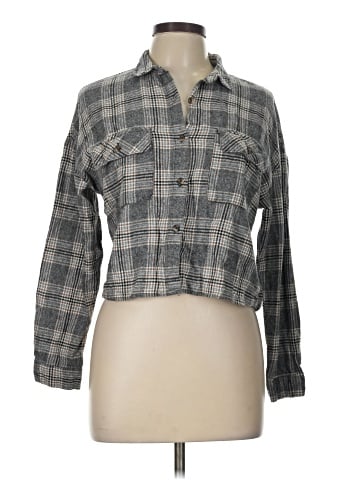 Love Notes 3/4 Sleeve Button-Down Shirt (view 1)