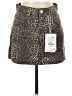 Pull&Bear 100% Baumwolle Animal Print Brown Casual Skirt Size S - photo 1
