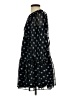 Calvin Klein 100% Polyester Polka Dots Black Casual Dress Size 4 (petite) - photo 5