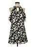 Candie's 100% Polyester Floral Black Casual Dress Size S - photo 1