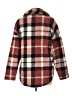 Ci Sono 100% Polyester Plaid Red Coat Size L - photo 2