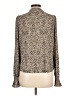 MNG 100% Polyester Brown Long Sleeve Blouse Size L - photo 2