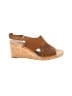 Clarks 100% Leather Tan Wedges Size 7 (wide) - photo 1