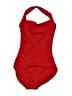 Capezio Solid Red One Piece Swimsuit Size M - photo 1