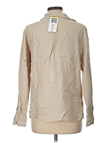 DressBarn Long Sleeve Silk Top (view 2)
