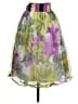 J. Peterman 100% Silk Floral Green Silk Skirt Size XS - photo 1