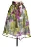 J. Peterman 100% Silk Floral Green Silk Skirt Size XS - photo 2