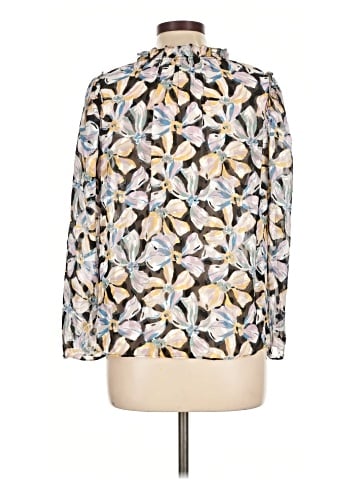 Rebecca Taylor Long Sleeve Silk Top (view 2)